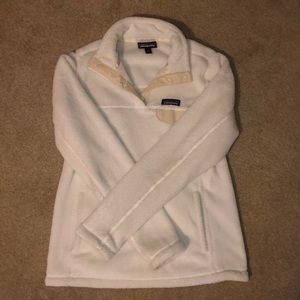 Patagonia Whitecream Quarter Button Fleece